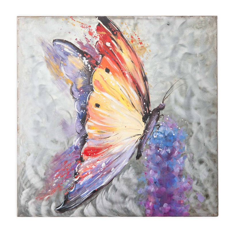 Wind & Weather Handcrafted Butterfly Metal Wall Art | Wayfair